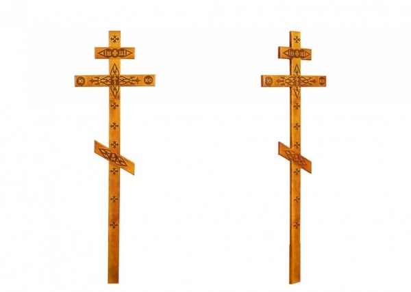 Крест с декором светлый