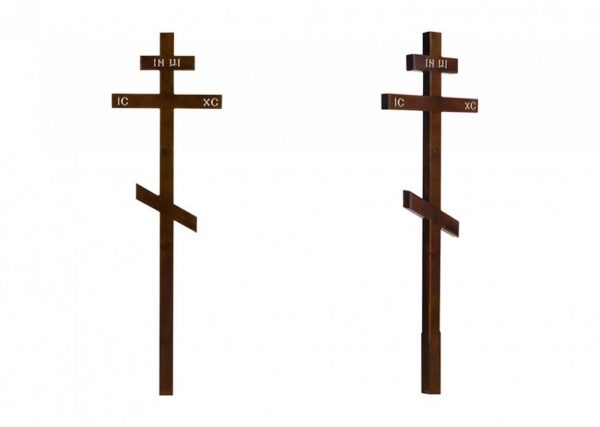 Крест на могилу Сосна темный