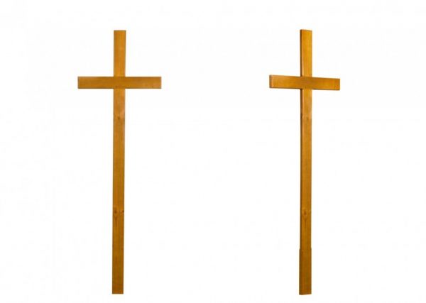 Крест на могилу Католический светлый