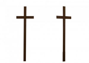Крест на могилу Католический темный