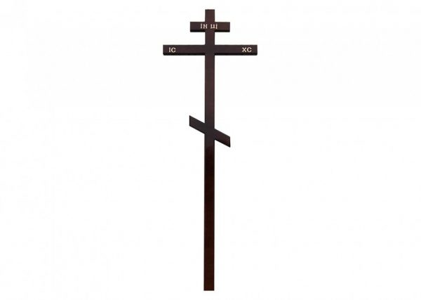Крест на могилу Прямой высокий темный
