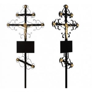 Крест на могилу металлический Вензеля